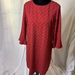 Banana Republic‎ Red Patterned Dress